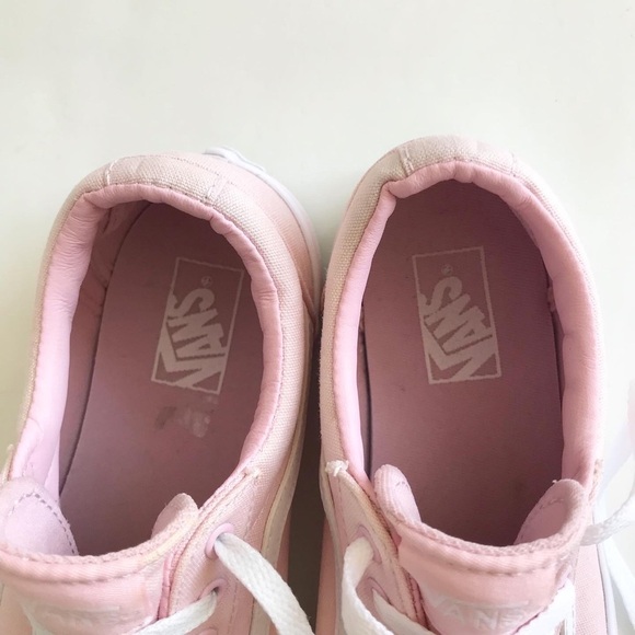 Vans pink Old Skool  sneakers GUC - light stain  size 3 youth - Picture 7 of 10